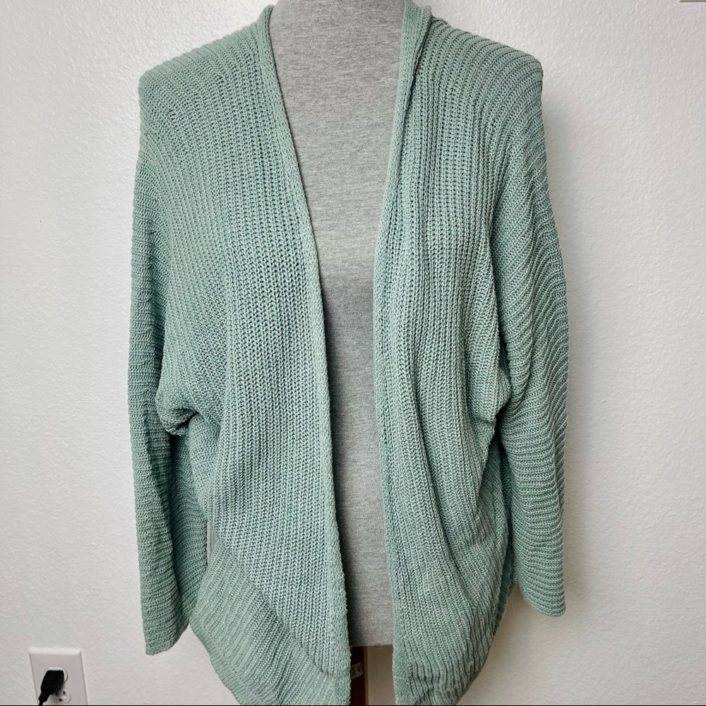 LA Hearts Aqua Oversized Cardigan Sweater